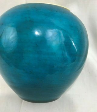 Antique Chinese Turquoise Blue Glaze Porcelain Jar with Lid 3 