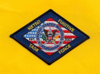 C25 United Usms Marshal Nebraska Fugitive Taskforce Federal Police Patch Atf