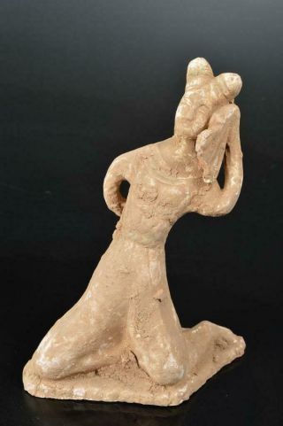 S7119: Chinese Pottery Doll Statue Sculpture Ornament Figurines Okimono