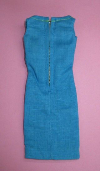 Vintage Barbie - JUNIOR DESIGNER 1620 Turquoise Dress 2