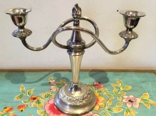 Antique/vintage Silver Plated Candelabra Ianthe Made In England