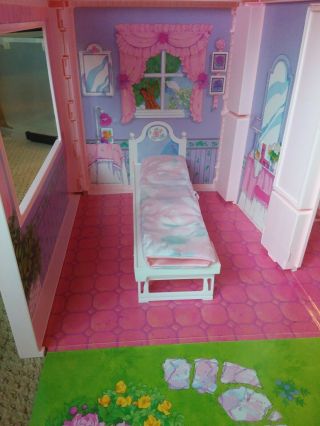 Vtg 1992 Barbie Fold N Fun House: Fold Out Hinged Walls Case - Near Complete 4