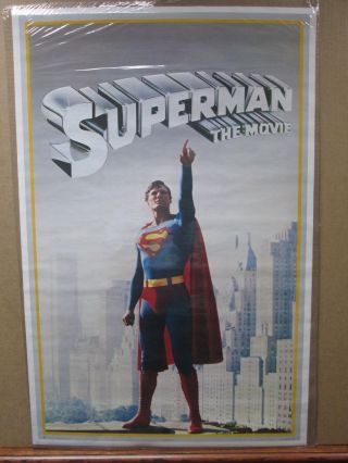 Vintage Poster Dc Comics Superman The Movie 1978 Inv 915