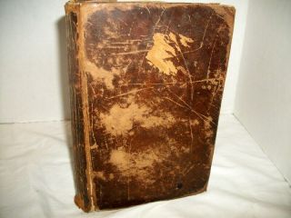 Antique 1848 Vellum " Sermons On Several Occasions " By Rev.  John Wesley Vol.  Ii