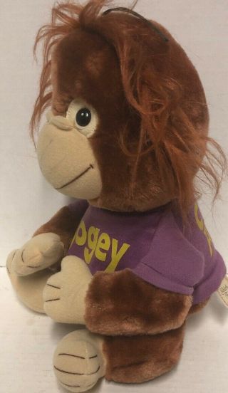 Vintage Shirt Tales Bogey Monkey Plush Stuffed Animal 1981 Hasbro Toy 2