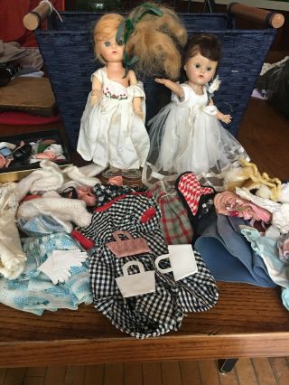 2 Vintage 1950s Vogue Ginny Dolls Clothing And Shoes