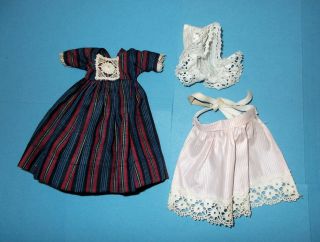 Vintage 8 " Vogue Ginny Doll Dutch Outfit From Far - Away Lands 1253,  1959
