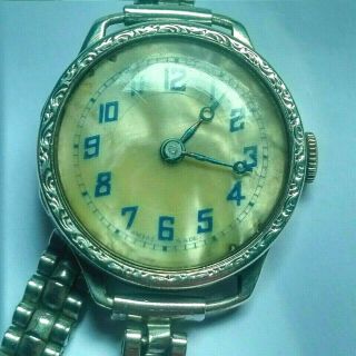 Vintage Watch Solid Silver Art Deco Style 1930s Ladies Watch In Condit