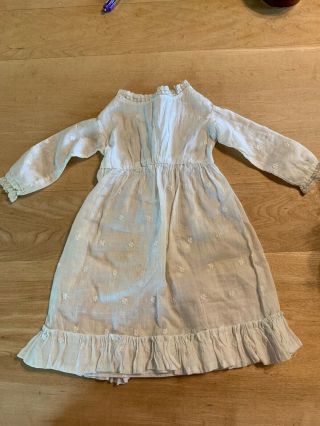 Vintage White Doll Dress - Great For Antique Doll