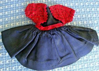 Antique Vintage Doll Dress Shirley Temple size no tag attached slip 4