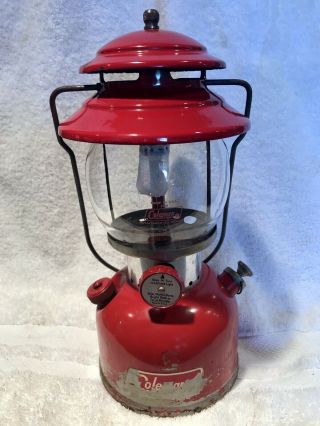 Vintage 200a Coleman Red Lantern 12/1964 The Sunshine Of The Night (camping)