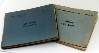 Aircraft And Engine Log Books For Percival Proctor G - Anzj