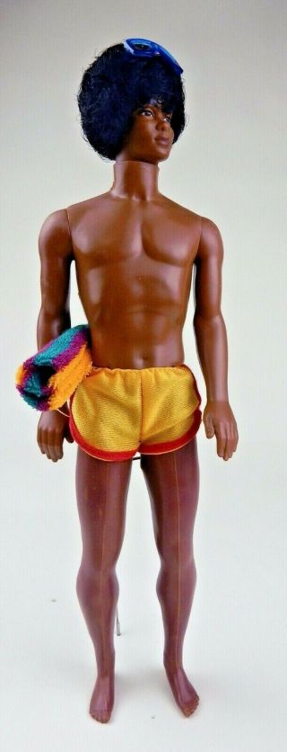 Vintage Sunsational Malibu Ken,  Mattel 3849 African American,  1981