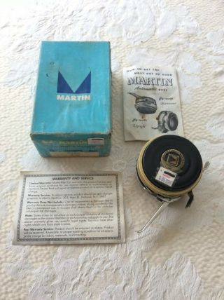Martin 48 Automatic Fly Fishing Reel - W/ All Paperwork And Tags