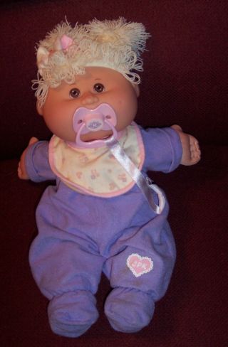 Vintage 2005 Cpk Cabbage Patch Doll Pacifier Bib Diaper & Outfit Guc