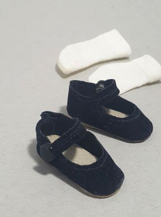 Vintage Madame Alexander Lissy 12 " Doll Side Snap Shoes And Socks