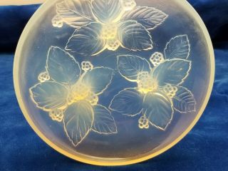 Antique Sabino Paris Opalescent Berry Art Glass Bowl Signed