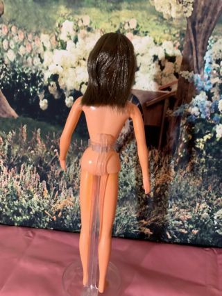 Vintage 1969 Dramatic Living Barbie Brunette Hair MOD Nude 5