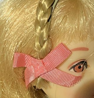 Vintage Barbie Francie Summer Frost 1276 1967 Htf Blonde Braided Headband Bows