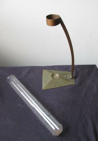 ANTIQUE Arts & Crafts Signed ROYCROFT Copper Bud vase DESIGNED by KARL KIPP 5
