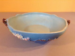 Vintage Antique Roseville Art Pottery - Apple Blossom 328 - 8 Bowl Large Handle