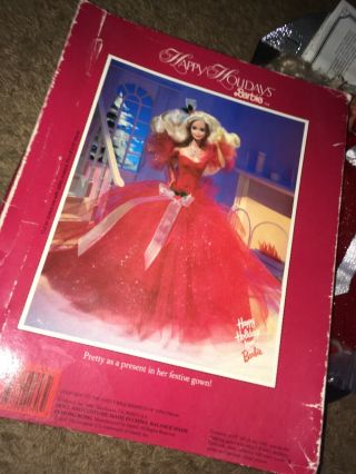 1988 Barbie Happy Holidays 1st Edition Barbie Doll/USED - 7