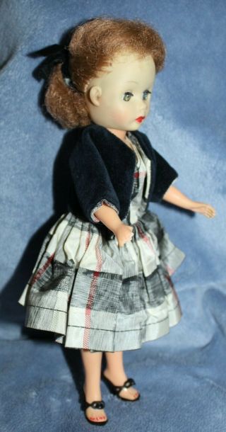 Vintage Little Miss Ginger Cosmopolitan Doll & Toy Co.  Doll & Plaid Dress Outfit 4