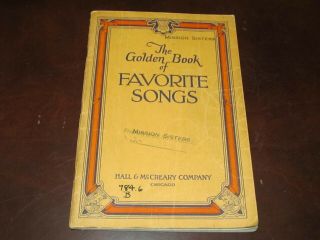 Antique 1946 Songbook The Golden Book Of Favorite Songs Hall & Mccreary Chicago