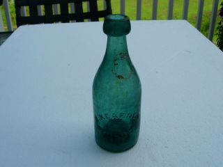 Antique Bottle R.  Kearney Philada Iron Pontil Ip Soda Beer Pony Squat Green Pa