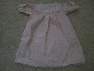 Cabbage Patch Doll Clothes Vintage Pink Rose Nightgown