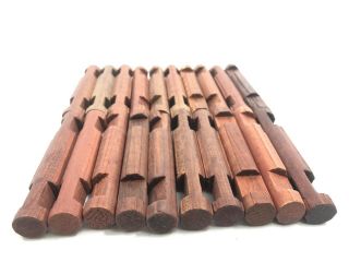 20 Vintage 2 Notch Lincoln Logs 4.  5” Wooden Logs Full Round