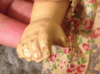 Antique Composition With Cloth Body baby doll 14 