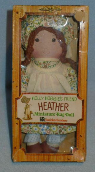 Vintage Knickerbocker Holly Hobbie Friend Heather Doll,  Rag Doll