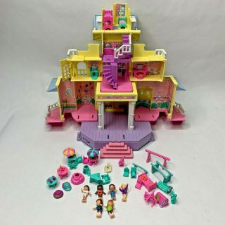 Vtg Polly Pocket Bluebird 1995 Pop Up Playhouse Clubhouse Complete Rare