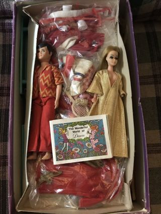 Vintage Dawn Dolls With Clothes,  Accessories,  And Furniture