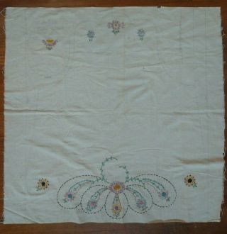 Antique Embroidery Project Unfinished Aprons Pattern Fabric No.  345 Fudge Apron