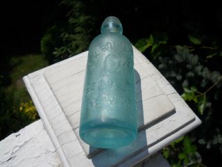 Antique All natural sea glass bottle.  