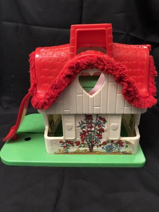 1977 Knickerbocker Toy Co.  Raggedy Ann & Andy House Vintage Dollhouse Play W/bed 3