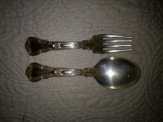 Sterling Silver Baby Fork Spoon Steif Nashville similar to Gorham Chantilly VTG 4