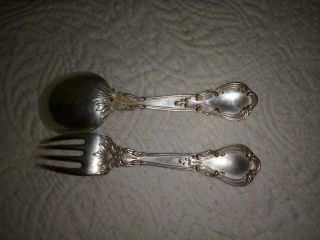 Sterling Silver Baby Fork Spoon Steif Nashville similar to Gorham Chantilly VTG 6