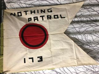 Boy Scout Homemade Nothing Patrol Flag - 28 " X 37 1/2 "