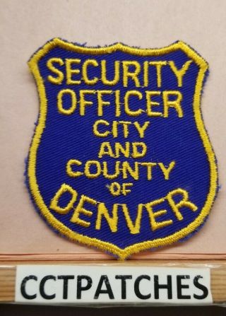 City & County Of Denver,  Colorado Security Officer (police) Shoulder Patch Co