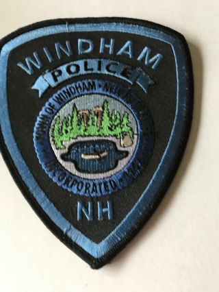 Windham Castle Canoe Scenic Hampshire Nh Police Patch