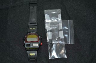 Vintage Casio Bp - 100 Blood Pressure Monitor Watch W A/m Band Parts / Repair