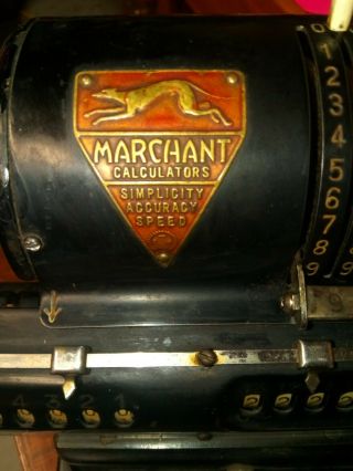 Antique Marchant XLA Mechanical Calculator,  S/N XLA - 3350 RARE 3