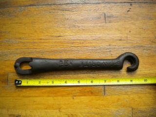 Antique Cast Iron Stove Lid Lifter Tool Handle " 6 - Favorite " Nwsr Co.
