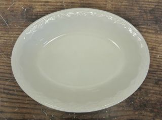 Wilkinson Ironstone Royal Staffordshire Antique White Wheat Oval Vegetable Bowl 2