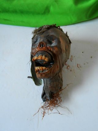 Voodoo Doll Shrunken Head 2 Potc Shaman Antique Sideshow Gaff Vintage Oddity