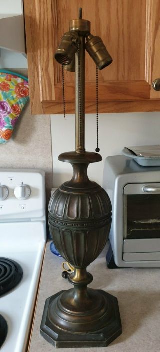 Large Antique Signed Pairpoint Lamp Base D3039