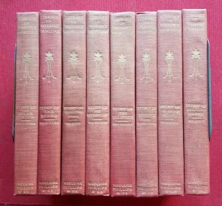 Library Of Valuable Knowledge 1904 Antique Set 8 Books History,  Science Nature 1